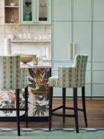 kueche stoffe barstuhl mit muster Colefax and fowler decohome.de