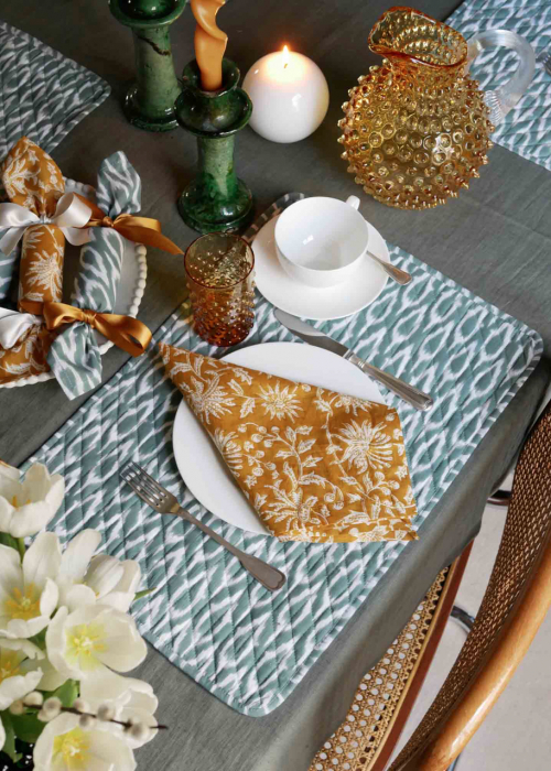 osterdeko serviette falten