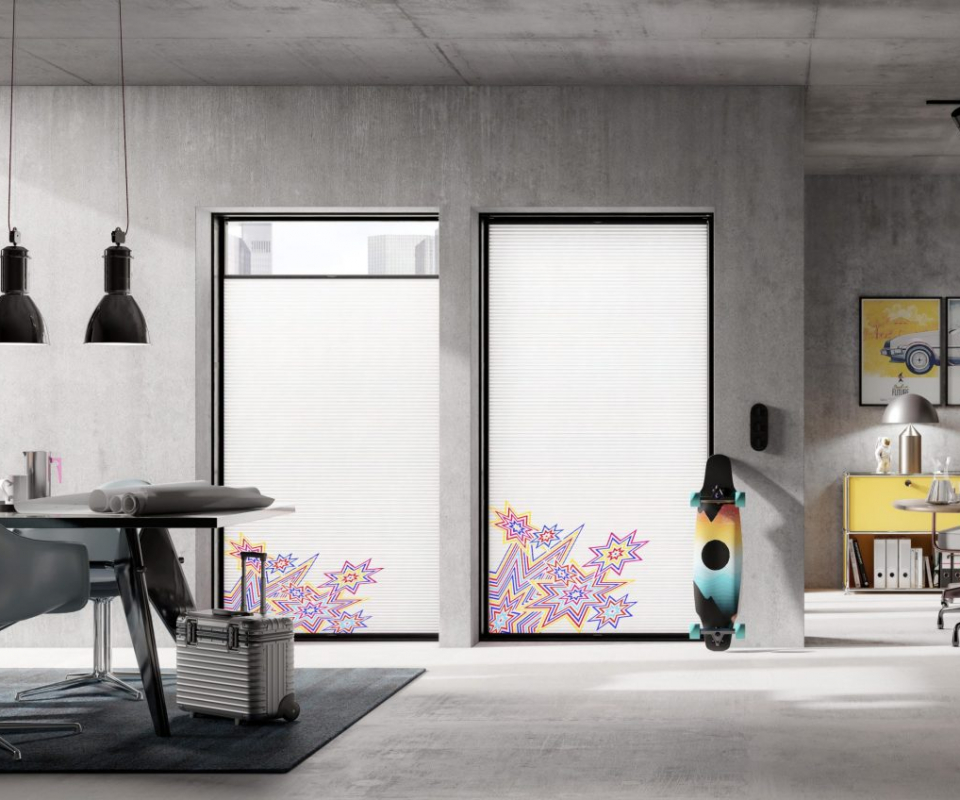 Fensterdekoration Duette Sieger Design 7726 01 03 Fire decohome.de