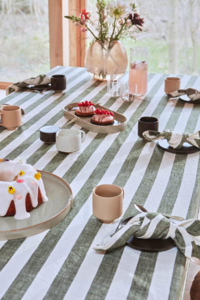 Stoffservietten tischdeko leinenserviette streifen oyoy decohome.de