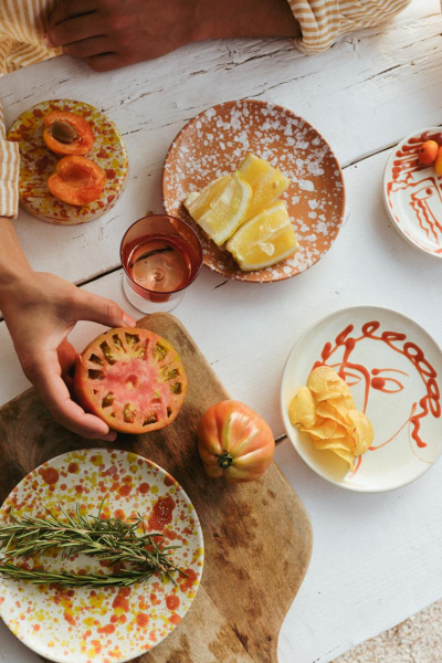 Buntes Geschirr Teller Tischdeko decohome.de arrabbiata campaign kollektion limone 2