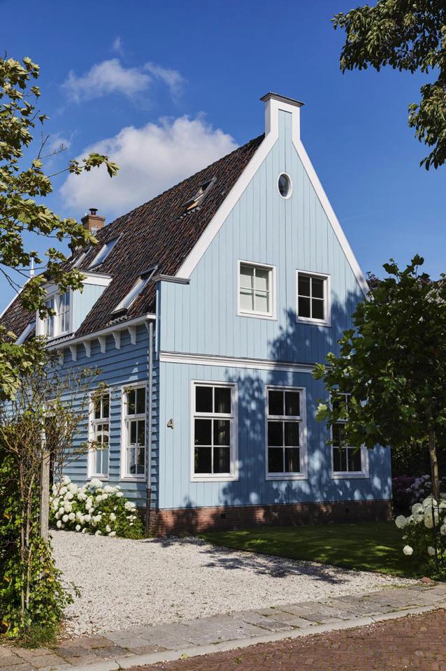 Vintage einrichten: das blaue Haus nahe Amsterdam