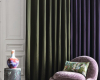 Textile Wandgestaltung Vorhang statt Wandfarbe decohome.de Carlucci JAB Ansteotz