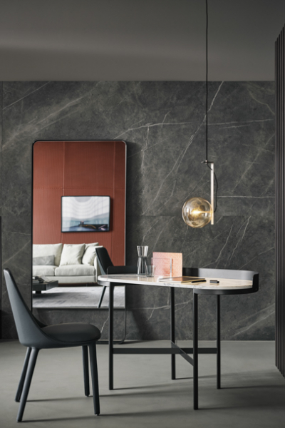 schreibtisch marmor schwarzes gestell Bonaldo decohome.de