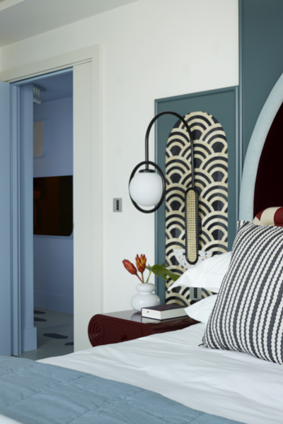 moderner memphis stil schlafzimmer tapete Owl design32 decohome