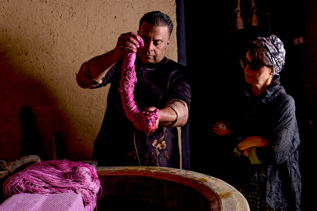 LILA VALADAN DYEING Teppichgalerie decohome.de