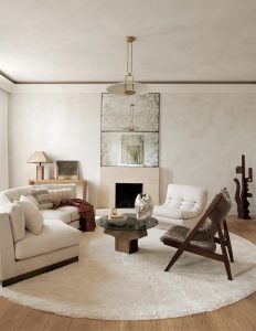Tala Fustok Studio Wohnzimmer beige Apartment London decohome.de