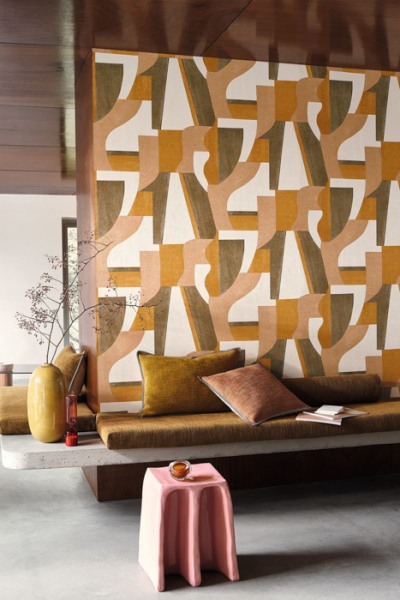 grafische tapete CASAMANCE MOUVEMENTS 76001834 decohome.de