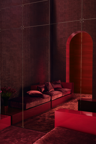 hochglanz tapete rot trend Caractere Collection Zinc Textile 2 decohome.de