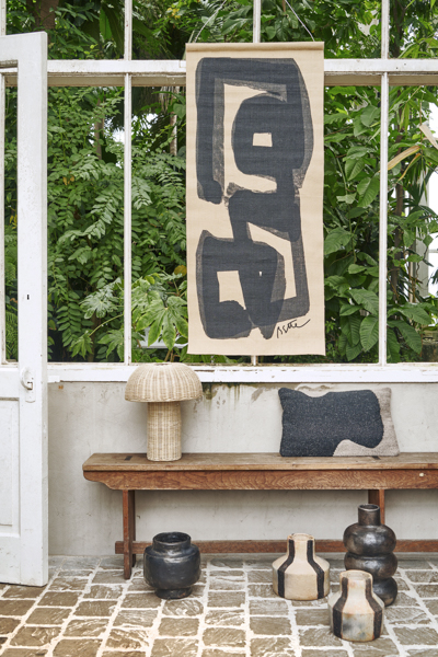 raffia tischleuchte trends decohome.de HOMATA