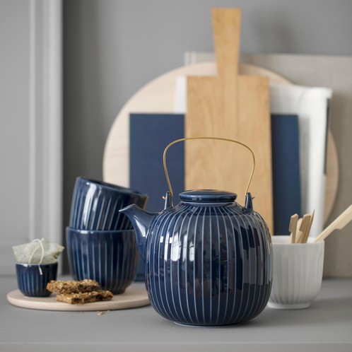 teeservice Kaehler Hammershoi Set Teekanne mit Tassen ambientedirekt decohome.de