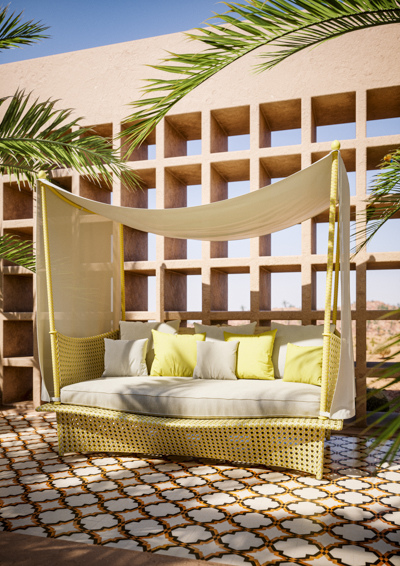 outdoor sofa sonnenschutz DEDON DAYDREAM decohome.de