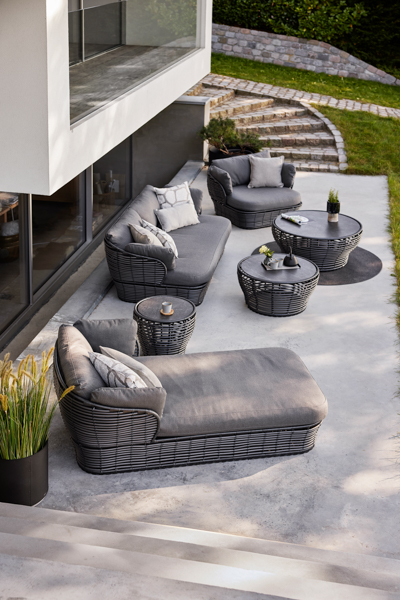 polsterliege garten geflecht Caneline decohome.de