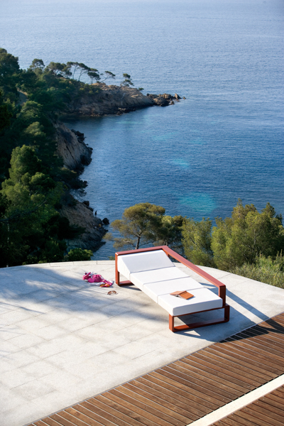 sonnenliege roter rahmen EGO Paris KAMA decohome.de