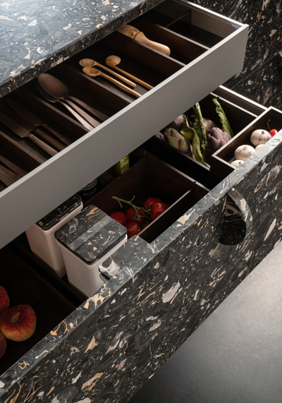 Poggenpohl schubalden organisation marmor oberflaeche decohome.de