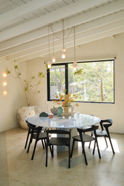 esszimmer Rocky Barnes runder tisch weiss decohome.de