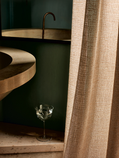 stoffe vorhangstoff messing waschbecken decohome.de