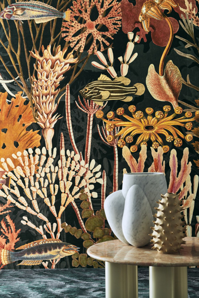 unterwasserwelten tapete warme farben casamance decohome.de