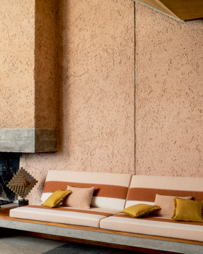 warme farben ELITIS bank kissen streifen decohome.de