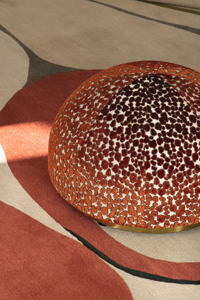 warme farben rostrot animal print stoff MISIA M347804 NIKI decohome.de