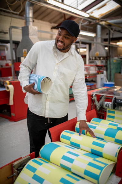 Produktion Christopher John Rogers Farrow and Ball Carte Blance decohome.de