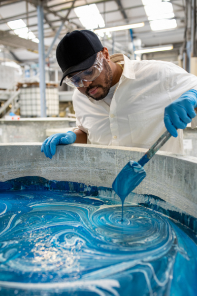 manufakturbesuch Christopher John Rogers Farrow and Ball Carte Blance decohome.de