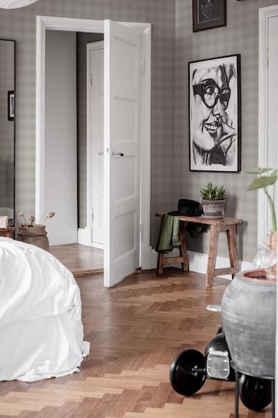 moderner landhausstil skandi style tapete borastapeter tartancheck decohome.de