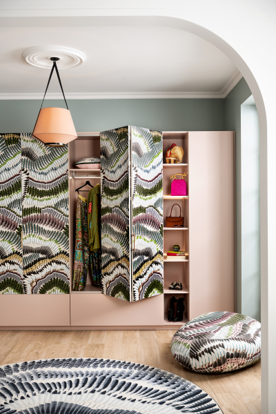 Christian Lacroix Maison x Schmidt tapzierte Schrankfront Ankleide Decohome.de