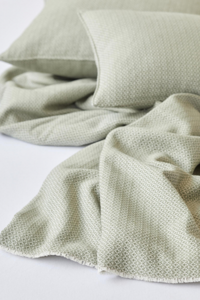 LUIZ Decke Criss Cross Baumwolle decohome.de