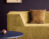 COR TRIO50 sofa mustard lila wand decohome.de