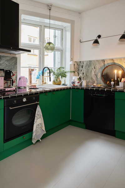 Küche grün Færgeman Kopenhagen decohome.de