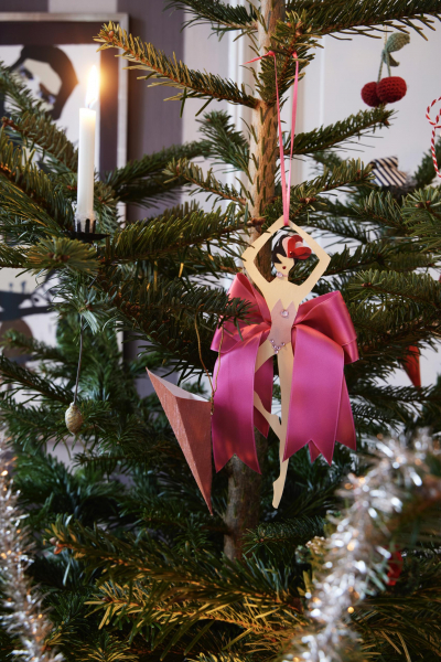 Weihnachtsschmuck pink Færgeman decohome.de