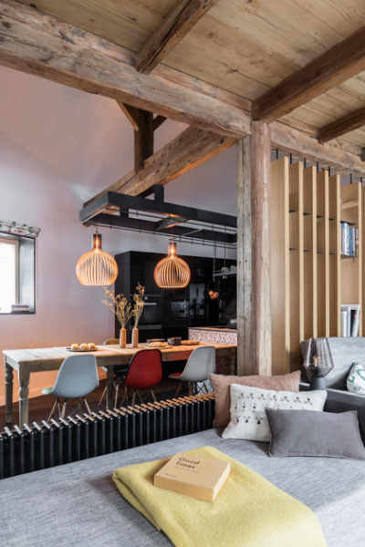 loft im stadel innervillgraten wohnraum esstisch