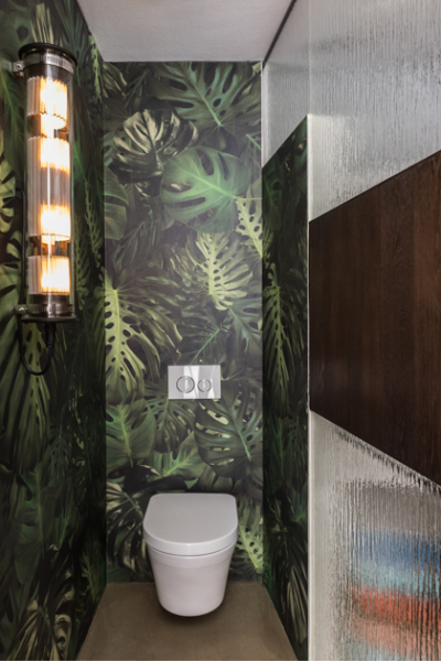 loft im stadel tapete gaeste wc