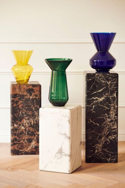 maison objet polspotten pilier aspect marbre brun decohome.de