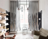 Steel Mirror Curtain AndDrape ready made Vorhang decohome.de