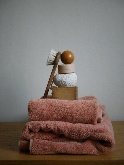 alva towel essens pink terracotta ida lauga decohome