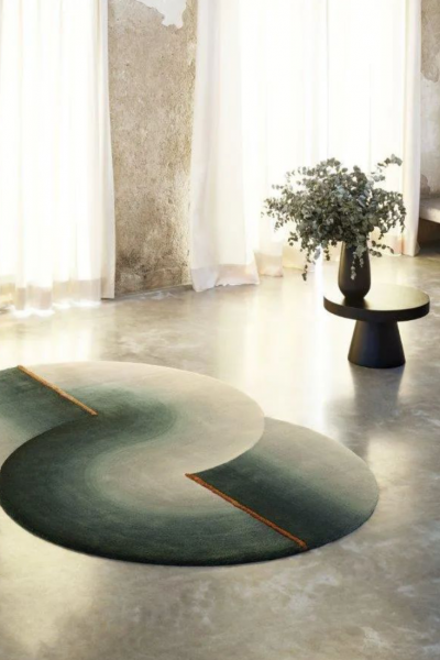 moderne Teppiche ferreira de sa gruen organisch geformt decohome.de
