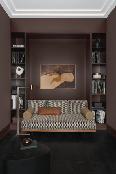 JAB gemustertes Sofa Muenchner Stoff Fruehling decohome.de