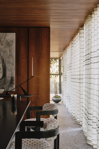 Larsen Gardinen Streifen Muenchner Stoff Fruehling decohome.de