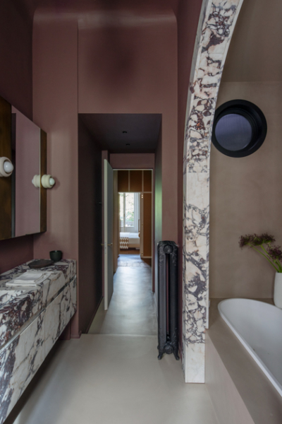 badezimmerideen marmorbad blush toene Altbau sanieren mailand studio Aptitude decohome.de G3A6094