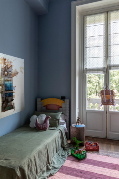 kinderzimmer streifen teppich Altbau sanieren mailand studio Aptitude decohome.de G3A6050