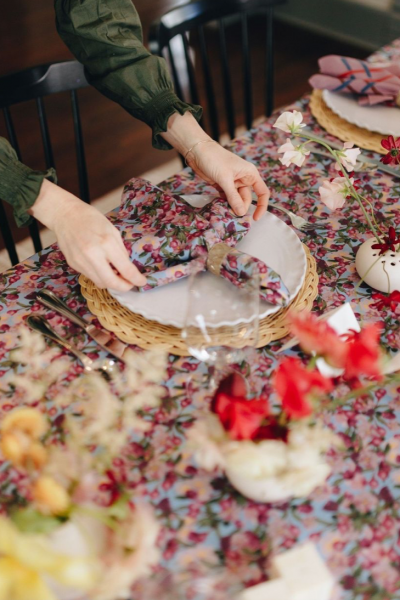 sophie williamson design tischdecke bunt muster stoffservietten decohome.de