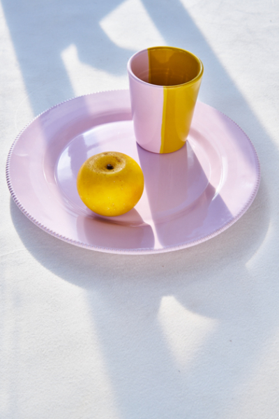 superamore rosa gelb geschirr tableware decohome.de