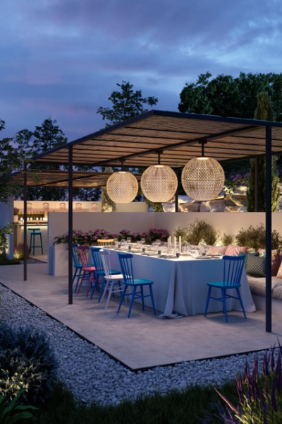 BOVER01 NANS SPHERE PF80 BROWN Hängeleuchte garten decohome.de