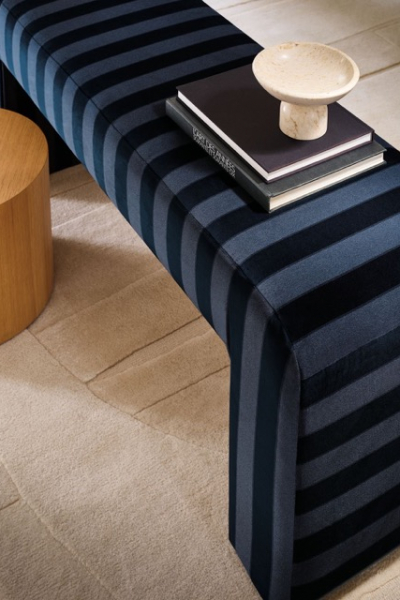 CASAMANCE ASTELIA Rayure Sitzbank blaue Blockstreifen decohome.de