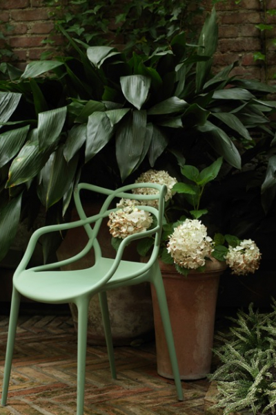 Kartell Gartenstuhl grün decohome.de