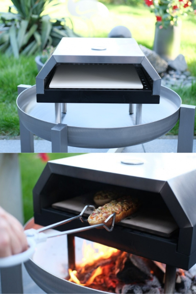 Pizzaofen Stahlkunst Feuerschale decohome.de