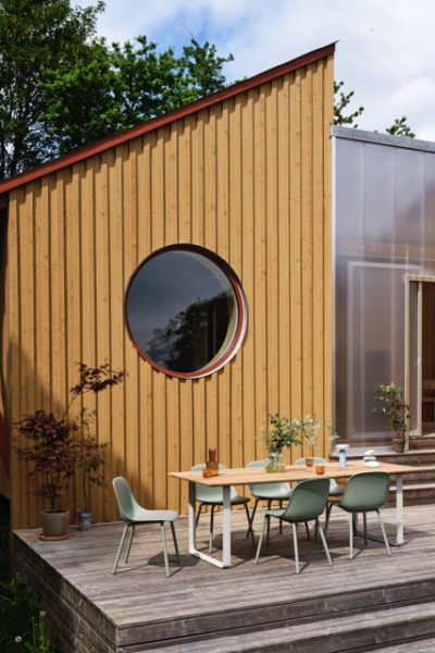 fiber outdoor side chair dusty green 70 70 outdoor table sapele mahogany grey raise ease silent muuto decohome.de