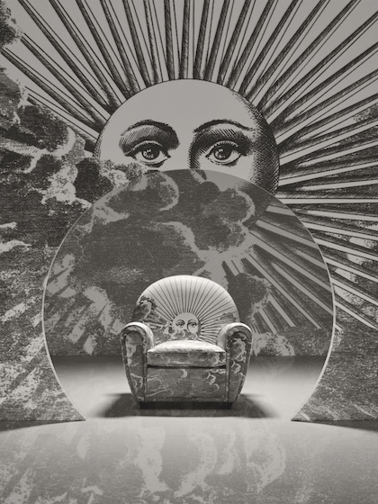 sessel rund poltrona frau x fornasetti decohome.de